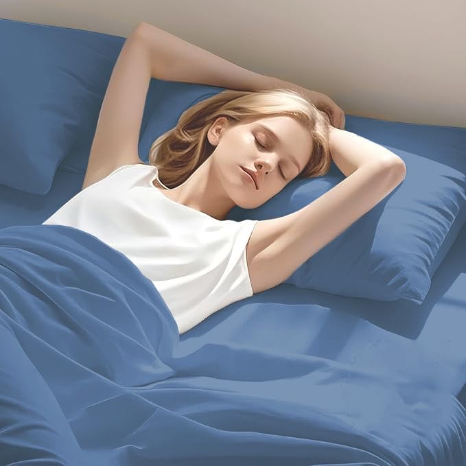 Miniatura 3 de Silentnight Sábanas divididas California King para camas ajustables, juego de sábanas divididas de 5 piezas, 800 hilos, 100% algodón egipcio,