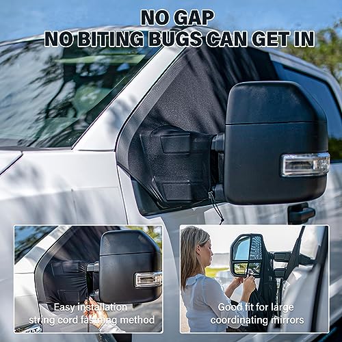 Large Suvs Compact Vans Front Window Screens For Camping Front Window Sun Shade Driver Side Window Bug Screen No Biting Bugs #TOP2