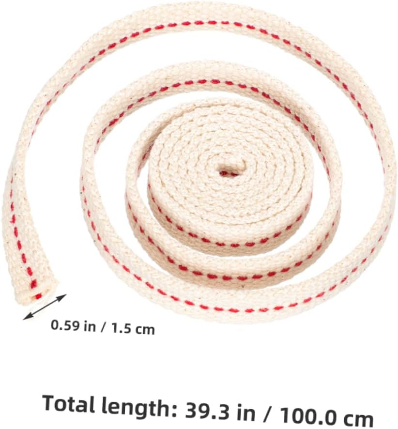 Kerosene Lamp Wick Cotton Knitted Flat Wick for Oil Lanterns Household Use Multi-Purpose Lighting Accessory
