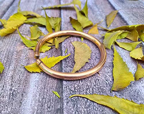 Shinde Exports Heavy Pure Copper Bracelet/Kada 80Gm Brown For Men And Women Arthritis And Joint Pain Natural Handmade Cuff/Kada Bangle From India #TOP2