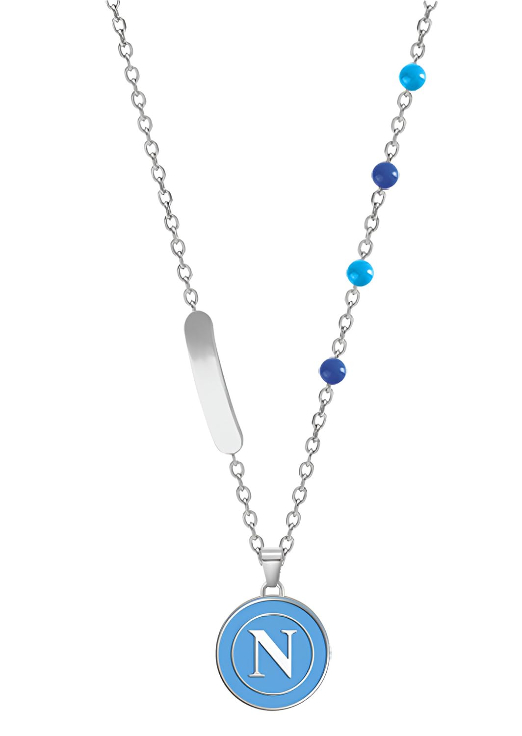 COLLANA CON PENDENTE NAPOLI ACCIAIO BIMBO