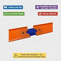 Vista 6 de Conectores de Pista Compatibles con Pista Hot Wheels – Paquete de 20 Piezas de Pista de Repuesto para Pistas y Sets de Hot Wheels Duraderos