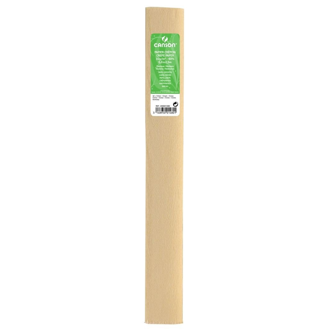 Canson Crepe Paper Roll 40 g 0.5 x 2.5 m Cream