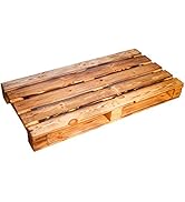 Kistenkolli Altes Land Palette ca 120 x 60 x 13 cm - Natur Weiss geflammt Möbelbau Palettnmöbel (...