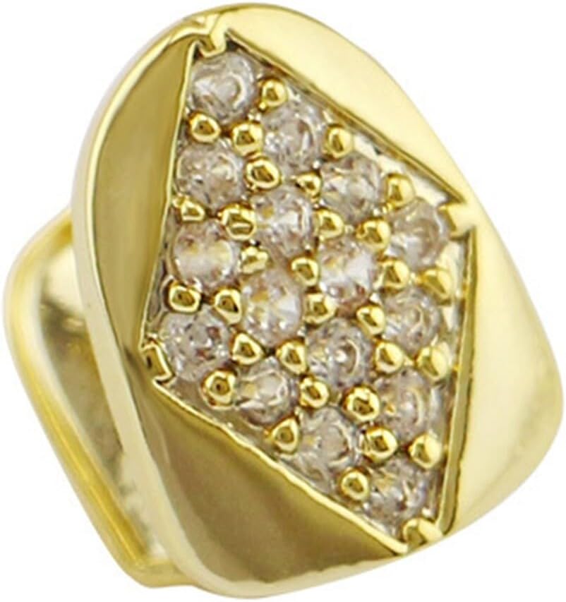 Hip Hop Fashion Single Cap - Diente Superior Dorado o Plateado