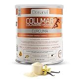 DRASANVI COLLMAR Colageno Marino Hidrolizado + Curcuma con Magnesio, Vitamina C, Ácido Hialurónico| Articulaciones y musculos | Máx. asimilación 9.595 mg/día | 340g de polvo | Collagen Sabor Vainilla