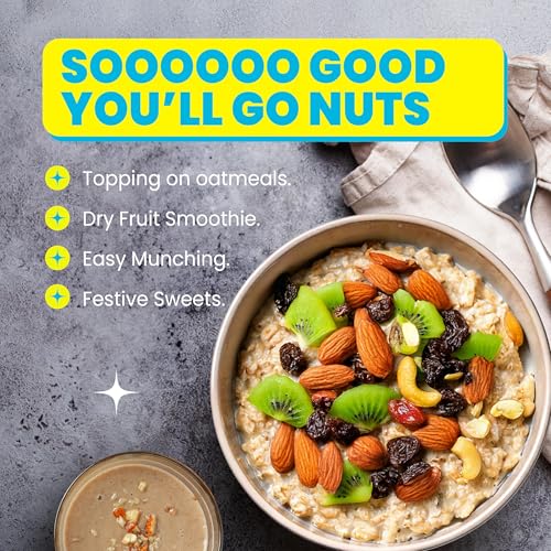 Image of Yogabar The Dry Fruit Mix, 850g (Contains Cranberries 20% Alomds 12%, Cashews 9%, Black & Green Raisins, Pumpkin seeds,Pistachios,Blueberries)