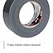 3M DT8 Industrial Strength Multi-Use Duct Tape, Black, 1.88in x 60 yd x 8 mil Thickness – Professional Grade Adhesive, 1 Pack