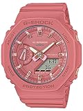 Casio Reloj Cuarzo Unisex 46.00mm con dial Análogico-Digital Rosa y Correa de Resina Rosa GMA-S2100-4A2ER