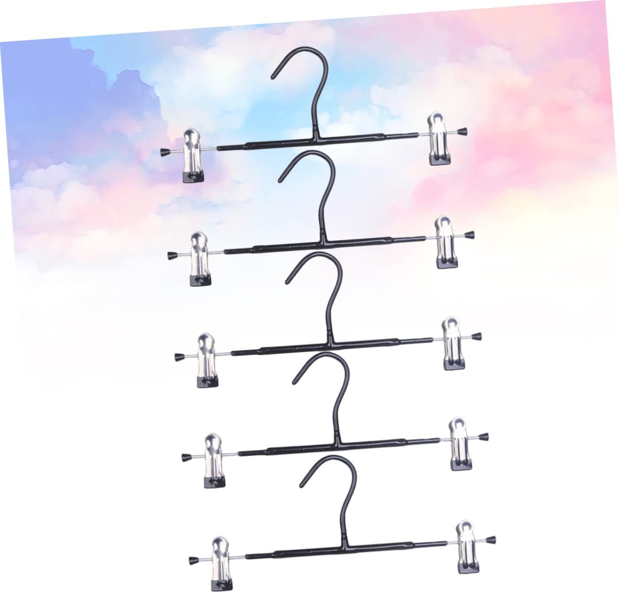 Coat Hangers, Drying Racks 10 pcs Stainless Steel Hanger Coat Hangers Retractable Pants Hangers Retractable Hangers Clothes Hanger Trouser Press Telescopic Drying