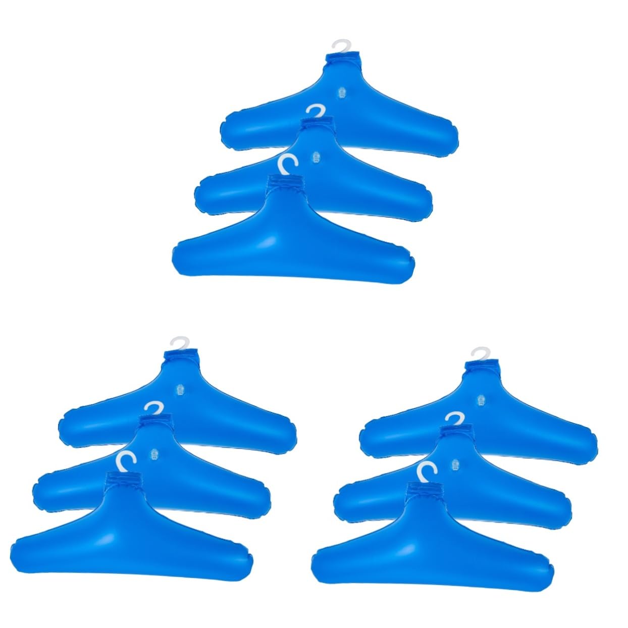 PRETYZOOM 9 Pz Gruccia Gonfiabile Stendibiancheria Appendiabiti Da Viaggio Grucce Pieghevoli Appendiabiti Per Jeans Per L'asciugatura Far Saltare in Gli Pvc