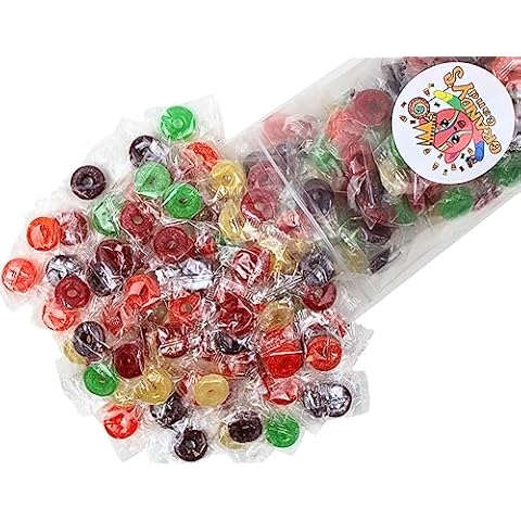 Grandys Candys Lifesavers Bulk Hard Candy - Individually Wrapped -Perfect for Events, Lunches, Treat Bags, Candy Bowls and More! Assorted Flavors (Cherry, Orange, Raspberry, Pineapple, and Watermelon) 2 Pounds Cover