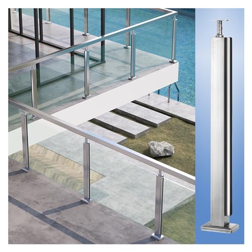 Poteau de garde-corps inox pour sécuriser votre terrasse extérieure
