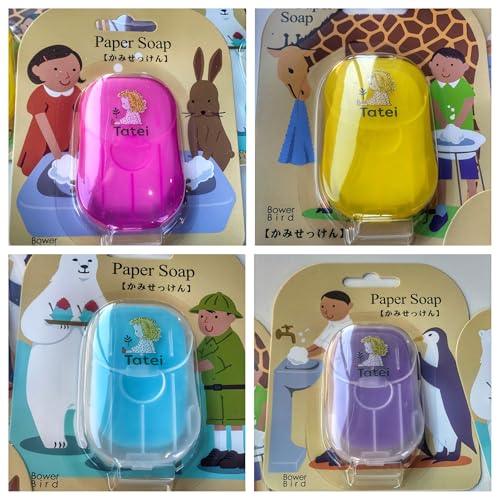 Láminas de jabón monodosis, 200 unidades con aromas variados — Jabón portátil para viaje, camping, colegio y uso infantil — Higiene de manos sin agua