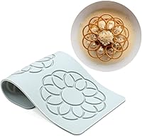 Vista 18 de TUKE Moldes de silicona de hojas huecas, moldes de chocolate con forma de corazón, geometría, molde de silicona 3D, molde de hojas de caramelo