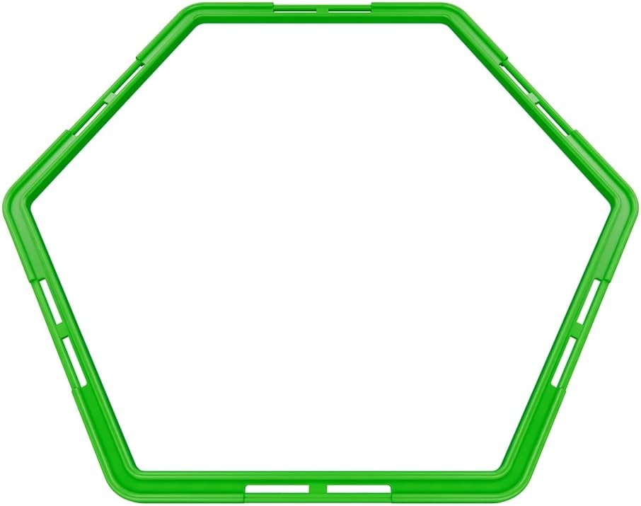Power Systems Hex Agility Rings, Ladder, Hurdle Set All in One - Use Indoors or Outdoors for Speed & Skill Training