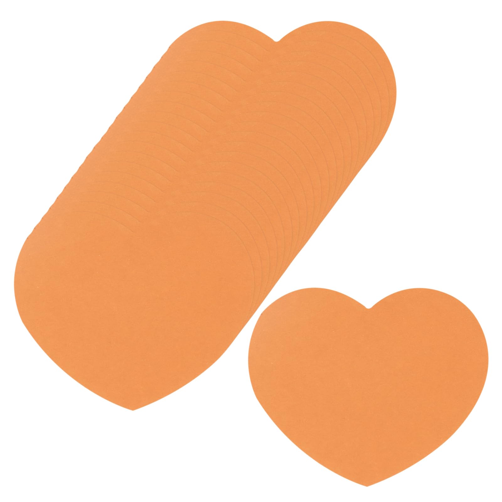 Cartoncini a forma di cuore 6,3 x 7,6 cm per San Valentino progetti artistici decorazioni casa arancione