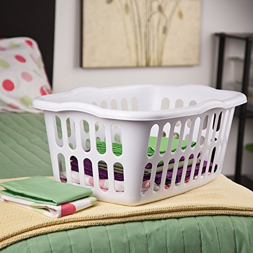 Sterilite 12458012 1.5 Bushel/53 Liter Rectangular Laundry Basket, White (Pack Of 12) #TOP2