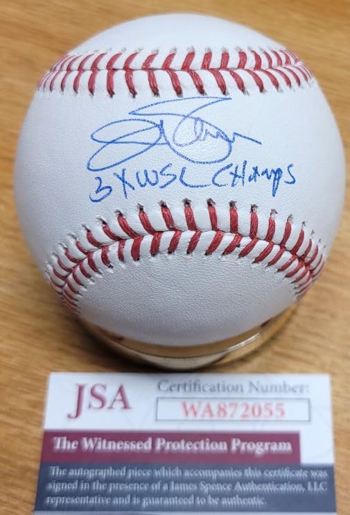 Autographed Jim Palmer "3 x WSC" Official Major League Baseball with JSA COA