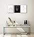 Couples Wall Decor Minimalist Line Wall Art Abstract Love Painting Black and White Line Drawing Art Hug Kiss Holding Poster Prints for Bedroom Bathroom Living Room Wall Decor