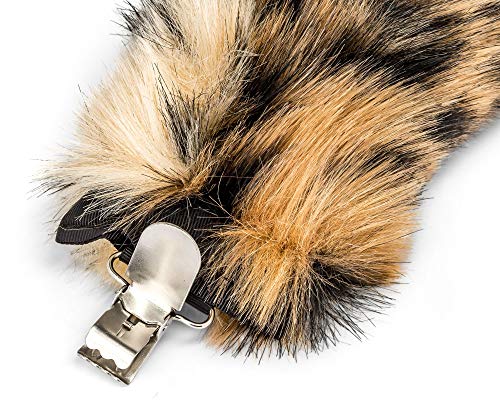 Wildlife Tree Plush Snow Leopard Ears Headband and Tail Set for Snow