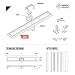 STEIGNER Desagüe de Ducha Lineal 60 cm SDR90 Berlin Canalón Acero Inoxidable...