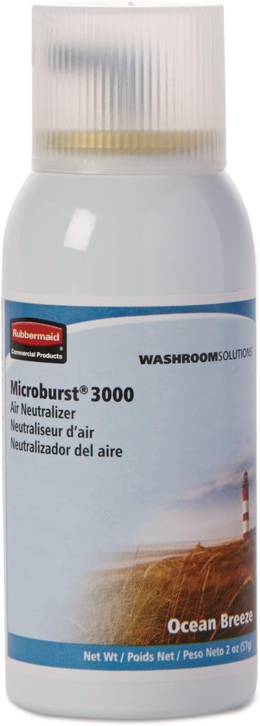 Rubbermaid 4012581 Microburst 3000 Refill Ocean Breeze 2oz Aerosol 12/Carton