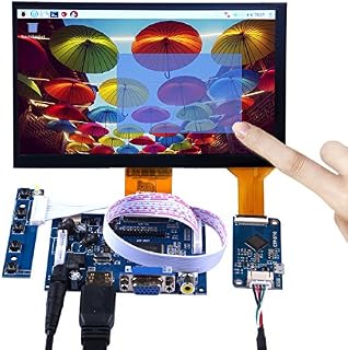 GeeekPi Black Acrylic Bracket with 7 Inch 1024x600 Capacitive Touch Screen LCD Display HDMI Monitor DIY Kit for Raspberry Pi/Beagle Bone Black/PC/MacBook (7 Inch LCD)