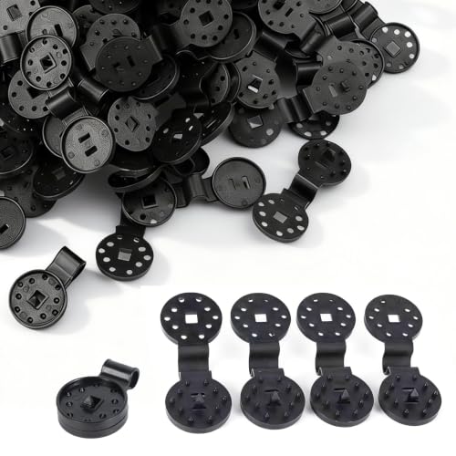 DIYCUT 100 Piezas Clips para Toldos y Lonas, 8,7 × 3,2 cm Sujetar Malla, Clips de Tela de Sombra de Material PE, para Fijar Mallas de Sombreo, Mallas Antivioleta, Velas de Sombreo y Más