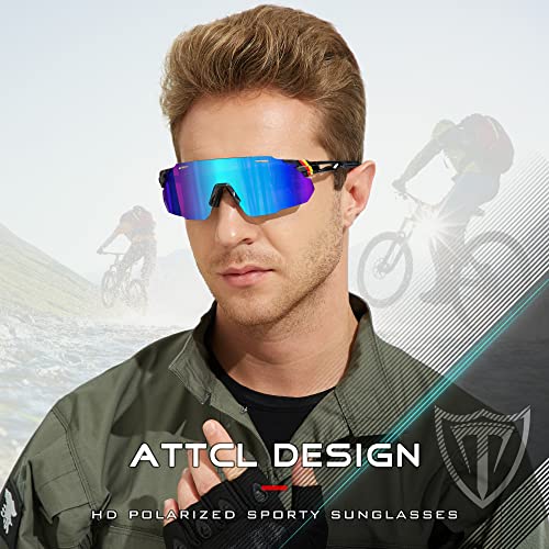 ATTCL Polarized Rimless Cycling Sunglasses #TOP30