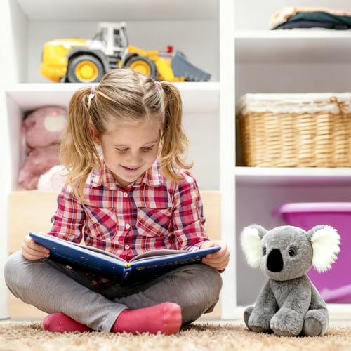 Image of Ditucu Koala Stuffed Animal 8 inch Cute Realistic Plush Toys Ultra Soft Plushies Gifts for Kids Grey