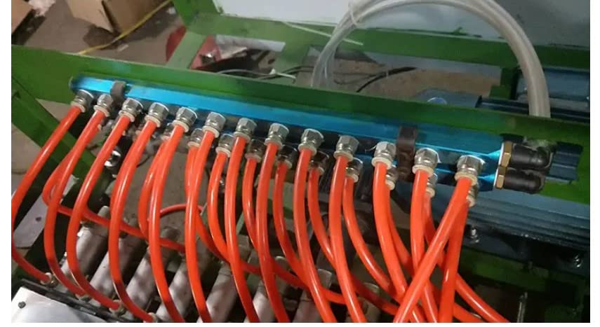 Miniatura 7 de Othmro 2 unids 12 "9 vías 12 puertos hierro manguera de aire en línea divisor de bloque colector, compresor de aire neumático, montaje de colector