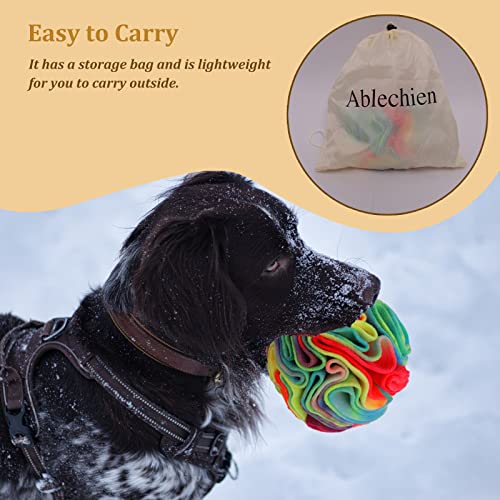 Ablechien Snuffle Ball For Dogs, Slow Down Eating, Dog Enrichment Toys, Sniffle Interactive Treat Game, Enhance Sniffing, Dog Snuffle Puzzle Toy… #TOP4