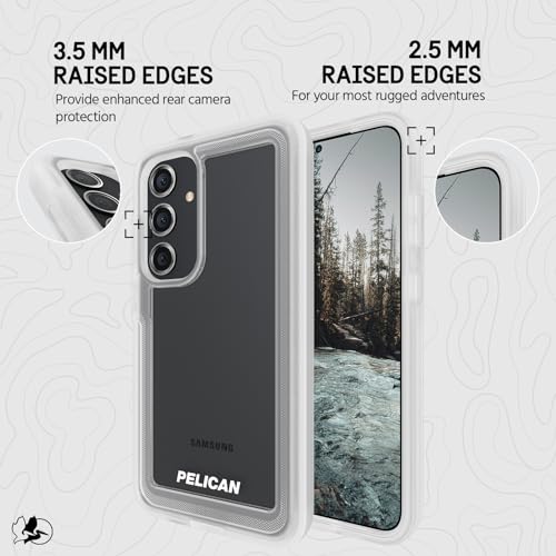 Pelican Voyager - Samsung Galaxy S24 Case [6.2"] [18ft MIL-STD Drop Protection] [Wireless Charging] Rugged Phone Case for Samsung Galaxy S24 with Belt Clip Holster Phone Stand - Anti Yellowing - Clear - image 7