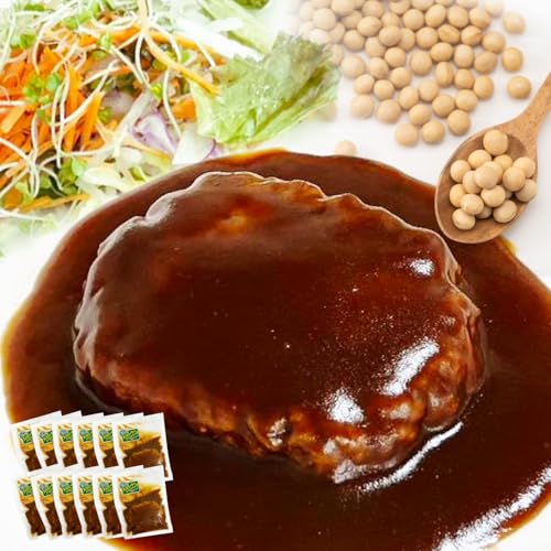 道の駅 しんよしとみ 大豆ミートで作った美味しいデミグラスソースハンバーグ 150g × 12個
