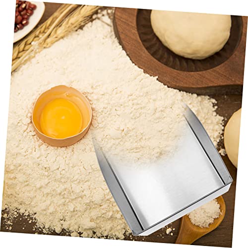 minkissy 2 Pièces pelle à déchets de cuisine sauté pelle à ordures pour la maison boule de frites frites chopping board ustensile de cuisine boule de bonbons pelle à frites Acier inoxydable – vue 2