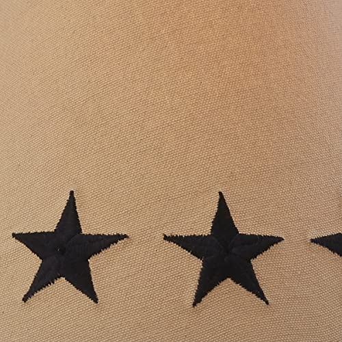 Park Designs Black Star Embroidered Shade - 10" #TOP2