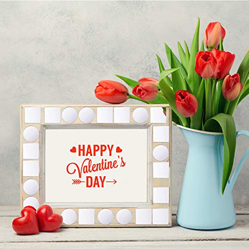 150 Pieces Round Square Mirror Tiles, Mini Size Circle Mirror Self Adhesive, Heart Mirror Small Square Mirror, Diy Mosaic Mirror Circles Tiles For Arts And Crafts Projects, Framing, Room Home Decor #TOP5