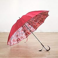 小宮商店　UVカット　晴雨兼用傘　和花　60ｃｍ　12本骨 Amazon.co.jp: 日本製 和花 ほぐし織 長傘 12本骨カーボン