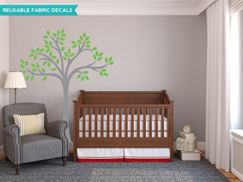 Sunny Decals Beautiful Tree Fabric Wall Decal, Green
