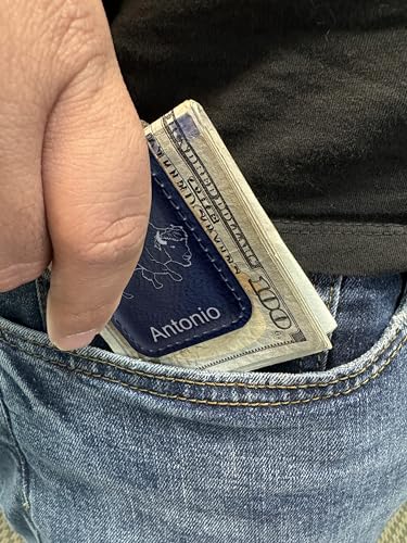 LaserGram Slim Magnetic Money Clip, Pair of Dice, Personalized Engraving Included (Black with Silver)2