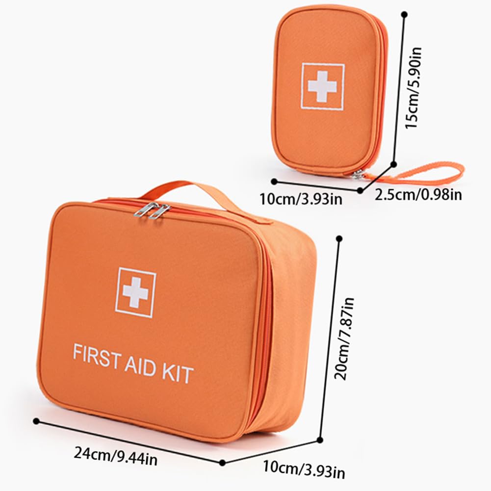 4 sacchetti di pronto soccorso, organizer da viaggio per medicinali, vuoti, per medicine, da viaggio, per casa, ufficio, cucina, viaggi, escursionismo, ciclismo, lavoro