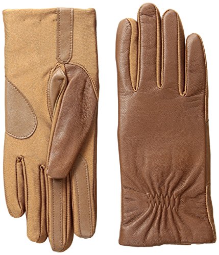 Gants tactiles en cuir extensibles pour rester connectée en hiver