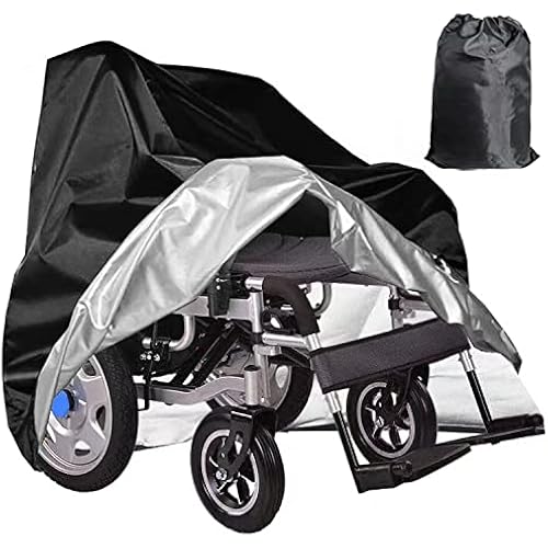 Wheelchair Cover,Electric Wheelchair Cover,Wheelchair Cover for Storage,Waterproof Mobility Scooter Cover, Protector from Dust Dirt Snow Rain Sun Rays,Rolling Walker Cover ，Indoor use