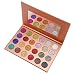 Paleta de sombras de ojos metalizadas con purpurina, 24 colores, prensadas, altamente...