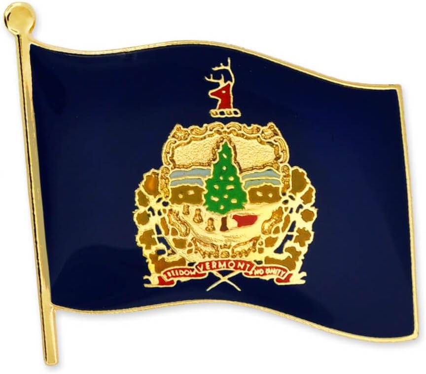 PinMart US State Flag Enamel Lapel Pin