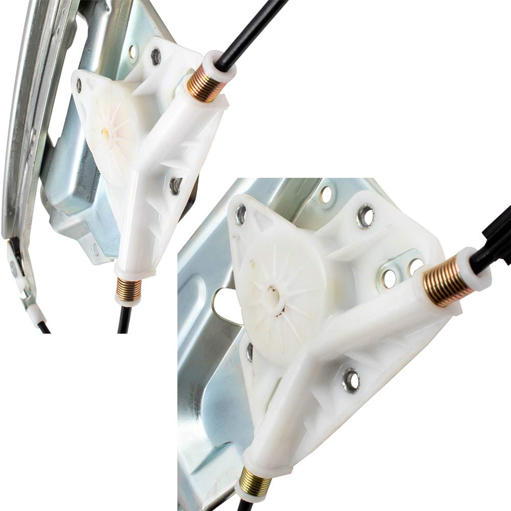 Brock Replacement 4 Pc Set Front and Rear Power Window Regulators Without Motors Compatible with 2000-2005 DeVille