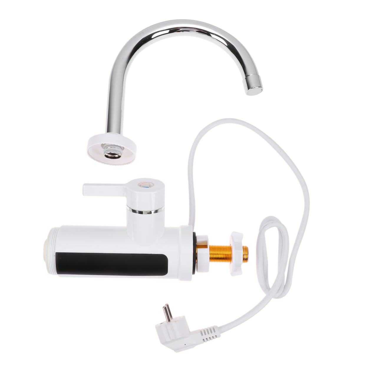 Robinet de lavabo pour salle de bain mitigeur eau chaude froide avec tube