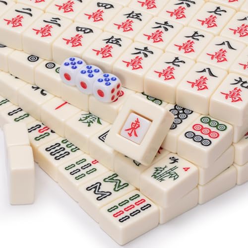 Set de Mahjong Clásico y Pulsera Mini-Mahjong miniatura 3