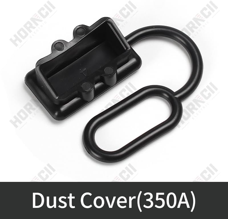 Soft Dust Cover 50A 120A 175A 350A 600V Two-Pole Power Connector Accessories Dust Cap for 2 Pin Battery Connector Rubber Plug - (Color: 350A (Black), Package: 6 pcs)